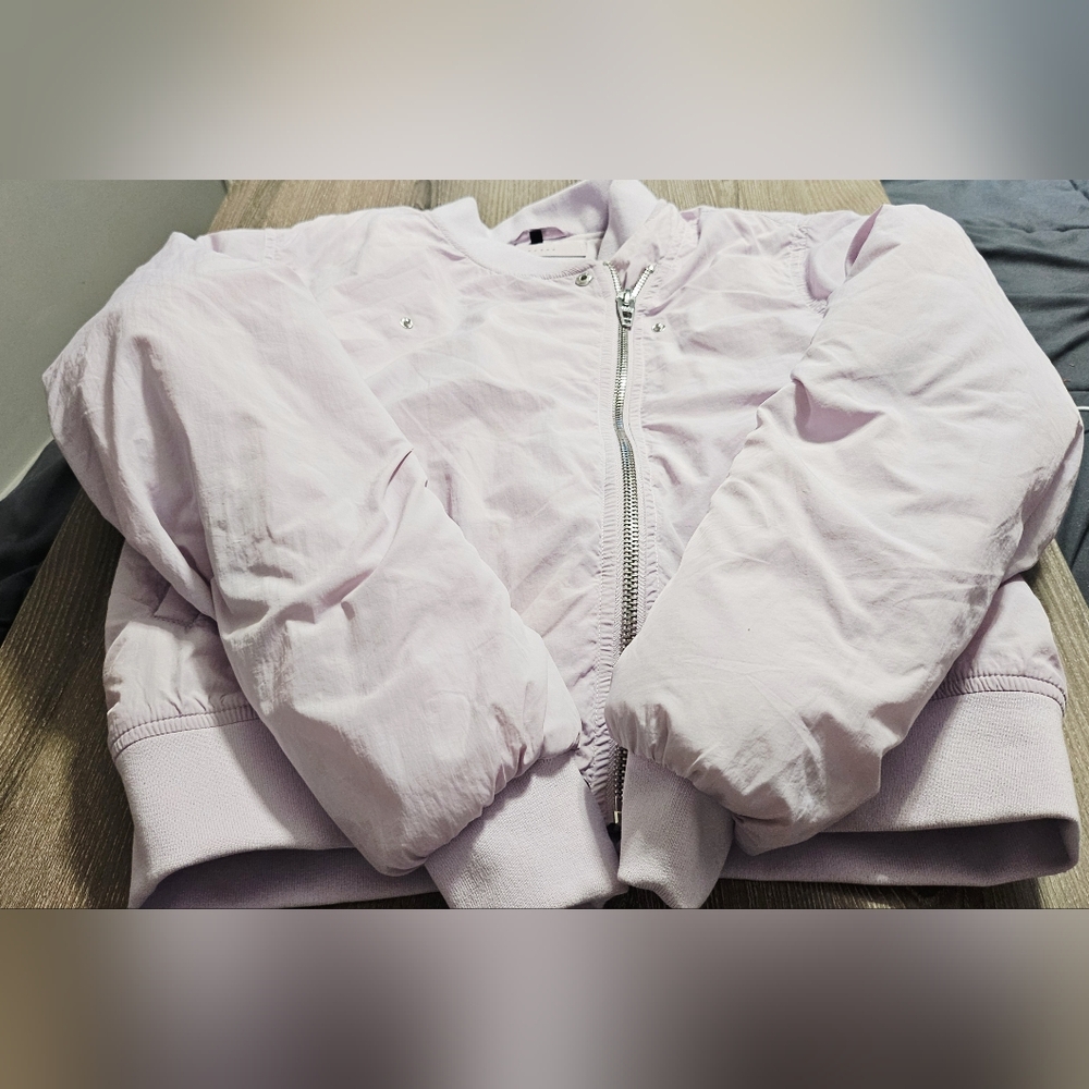 Womens BlankNYC light purple bomber jacket size small